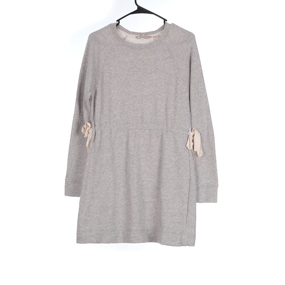 Athleta Light Gray Cinched Waist Sweater Dress XS